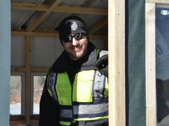 Camden Police Officer Allen Weaver. (Photo by Lynda Clancy)