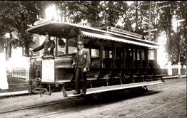 Camden trolley (Photo courtesy of Camden-Rockport Historical Society)