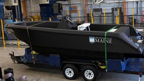 The University of Maine’s 3-D printed patrol boat, 3Dirigo. (Photo courtesy Penobscot Maritime Heritage Association)