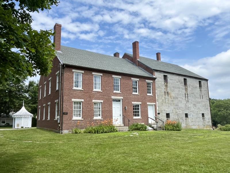 The former prison yard of the Old Jail in Wiscasset will rock with fun, games, and music at Lincoln County Historical Association's Jailhouse Rock event. (Photo courtesy Lincoln County Historical Association)
