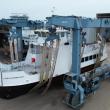  The Charles Norman Shay at the Steiner Shipyard, in Alabama, where the vessel was constructed. (Photo courtesy Maine Dept. of Transportation)