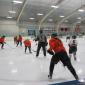 Adult hockey programs taking place on the ice