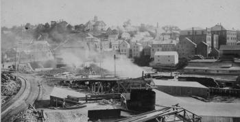 Rockport Harbor in 1885 (Photo courtesy of Camden-Rockport Historical Society)