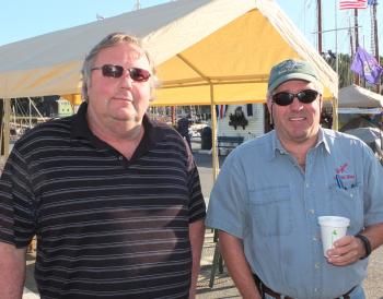 Camden Select Board Chairman John French and Chip Laite.