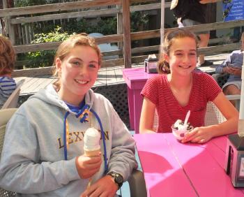 Caroline and Sophia Palys from Lexington, Mass.