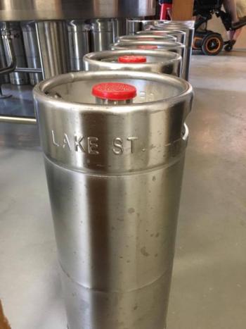 Five gallon kegs at Lake St. George Brewing. (Photo: Jenna Lookner)