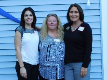 Left to right: Courtney Keene, Michelle Ridley, and Nancy Falvey, all members of the Midcoast Council of Realtors.