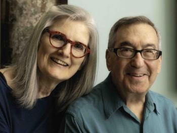 THE PEOPLE VS. AGENT ORANGE directors Kate Taverna and Alan Adelson. (Photo by R. Gabriner)