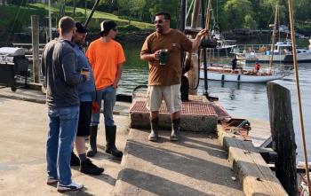 Good Morning America Producer Chris Godburn and Technician Rob Massey chat with Alex Whitman and Mike Simonton.