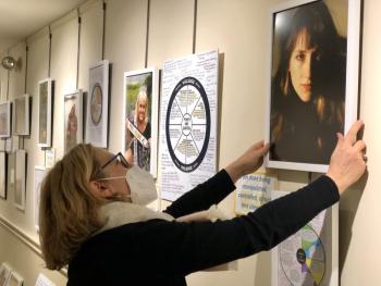 Patrisha McLean's photo exhibit features portraits of 41 Maine survivors of domestic abuse, including an image of her daughter, Jackie McLean. (Photo courtesy Camden Public Library)