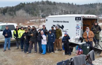 The Rockport Fire Department Toboggan Crew. (Photo by Lynda Clancy)