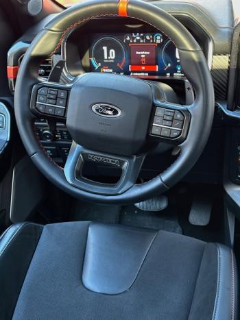 The tachometer reads in thousands of RPM to one decimal place. I set the driver’s screen to show me anything but fuel efficiency, which hovers between 10 to 13 MPG. It isn’t the cost of gas that should scare us, it’s the CO2 output.