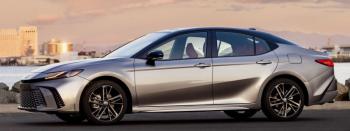A soul-less appliance to enthusiasts and a beloved family car to drivers looking for comfortable, headache-free transportation, the Camry has been around since 1982. The hybrid-only ninth generation may be the best, and is surely the best-looking, one yet. This color scheme is Heavy Metal with Midnight Black Metallic.