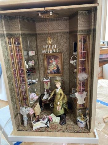 Carolyn Ahlstrand, "Miniatures", mixed media. (Photo courtesy Cushing Historical Society)