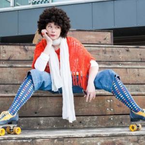 Waterfall Arts is hostinga Draft and Draw party with a 1970s theme. Pictured here is the life model, ‘Starr.’ (Photo courtesy Waterfall Arts)