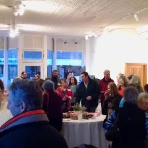 Over 60 Waldoboro and midcoast citizens filled the Space @ No. 9 in downtown Waldoboro to show their support for local community arts nonprofit Medomak Arts Project, which is launching a new wave of programming starting this month at No. 9, its community arts space.