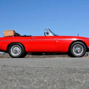 Images depict the 1966 MGB that is the raffle prize. (Photo Courtesy of the Owls Head Transportation Museum)