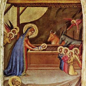 A nativity painting, circa 1325, by Bernardo Daddi, and which hangs in the National Gallery of Scotland.