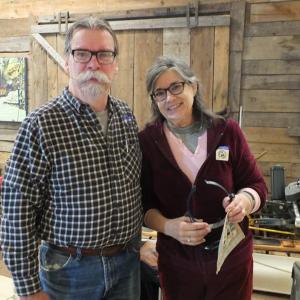 Bill and Barbara Studebaker of Studebaker Miniatures in Rockland. They offer antique, modern, handcrafted folk art, and artist-made scale dollhouses, furniture and accessories. (Photos by Chris Wolf)