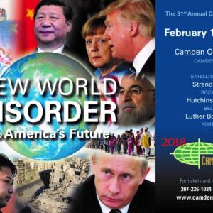 Registration is now open for the 31st annual Camden Conference, ‘New World Disorder and America's Future.’