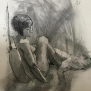 See Whitefield artist Patricia Park’s charcoal drawing in the 3rd Annual What’s Nude in Boothbay Harbor? show at Boothbay Region Art Foundation Feb. 14-17 and 21-23. Courtesy of Patricia Royall Patricia Park, Whitefield, ME