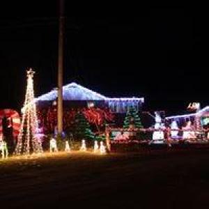 2018 Residential that lit up at night. (Photo courtesy Waldoboro Business Association)