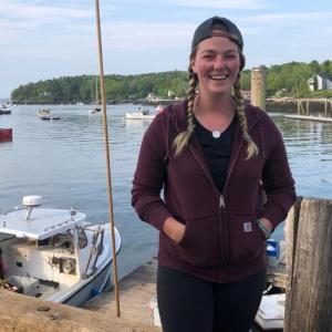 Sadie Samuels would be taking a film crew from Good Morning America out to check traps, and later treat them all to lobster rolls at the Must Be Nice Lobster Shack in Belfast. Down on the dock, Samuel’s boat, ‘Must Be Nice’, waits for the adventure. (Photos by Lynda Clancy)