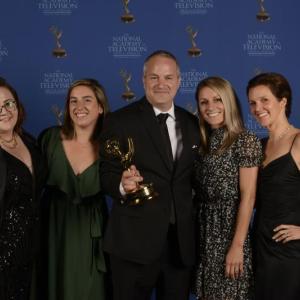 Left to right: Chani Marcoux, RN, Britney Meunier, RN, Charlie Berg, Danielle Poulin, NP, and Kimberly Matheson, RN. (Photo by Eric Antoniou)