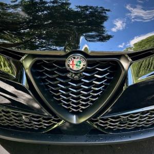 This is the Tonale EAWD’s best feature—a sculpted prow adorned with Alfa Romeo’s hallowed badge, borrowed from the coat of arms of the House of Sforza, the hereditary dukes of Milan.
