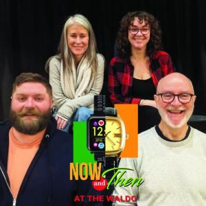 Cast of “Now and Then”: Back row, left to right, Lisa Kavanaugh of Camden, Emma Theobalds of Thomaston. Front row, left to right,
Cullen Burke of Friendship, Dwight Burtis of Thomaston. (Photo courtesy The Waldo)