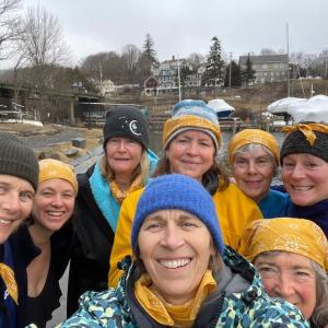 Flock of Seagals getting a jump start on the event February 10 at Rockport Harbor. (Photo courtesy Flock of Seagals)