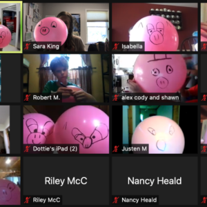 Youth from across Maine join an online session last summer with Extension Professor and Livestock Specialist Colt Knight to learn all about pigs. (Photo courtesy University of Maine Cooperative Extension)