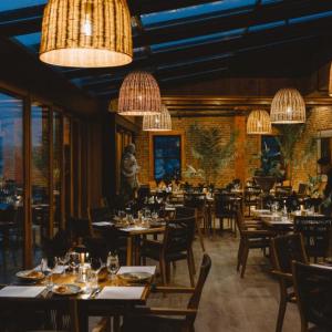 Interior at night
