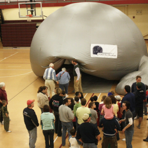 Walking into Planetarium. (Photo courtesy Rockport Public Library)