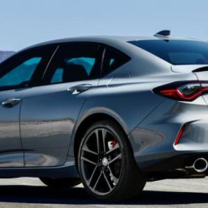 The TLX Type S is what sophisticated sedans want to be when they grow up. And in Urban Gray Pearl with a few subtle accents—front splitter, rear decklid spoiler and diffuser, red Brembo front brakes—plus low-profile tires on 20-inch wheels and these four exhaust trumpets, it looks and sounds every bit as dynamic and purposeful as it is.