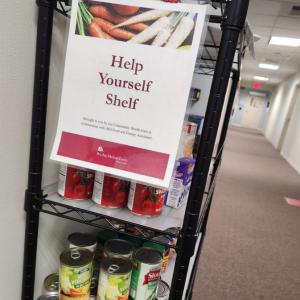 Pen Bay Help Yourself Shelf. (Photo courtesy Pen Bay Medical Center)