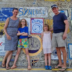Jill Peacock and Jamie Van Alstine will recount their year-long Atlantic sailing adventure with their two daughters during a free presentation. (Photo courtesy Camden Yacht Club)