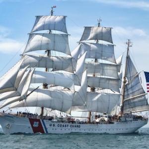 USCG Tall Ship Eagle under sail (Photo courtesy U.S. Coast Guard)