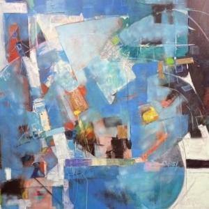 Carol Wiley’s abstract was awarded Best In Show 2023. Courtesy of BRAF Carol Wiley