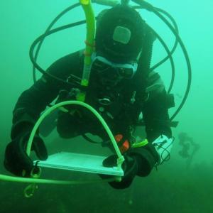 Dive Survey: Senior Research Scientist Doug Rasher and his team have assembled the first in-depth census of Maine’s kelp forests in almost 20 years, combining dive surveys of sea urchin and kelp populations with data on ocean temperature. Courtesy of Bigelow Laboratory