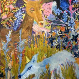 Alicia Ethridge, Offering, 2024. Oil on canvas. (Photo courtesy The Parsonage Gallery)